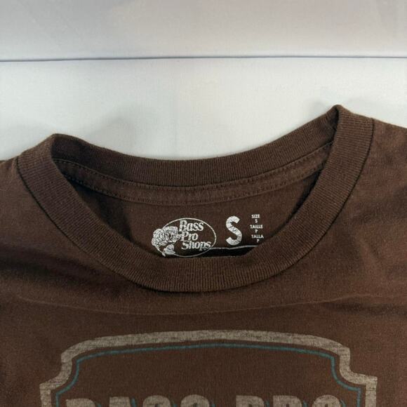 Vintage Bass Pro Shops Brown T-shirt Size Small - Picture 2 of 5